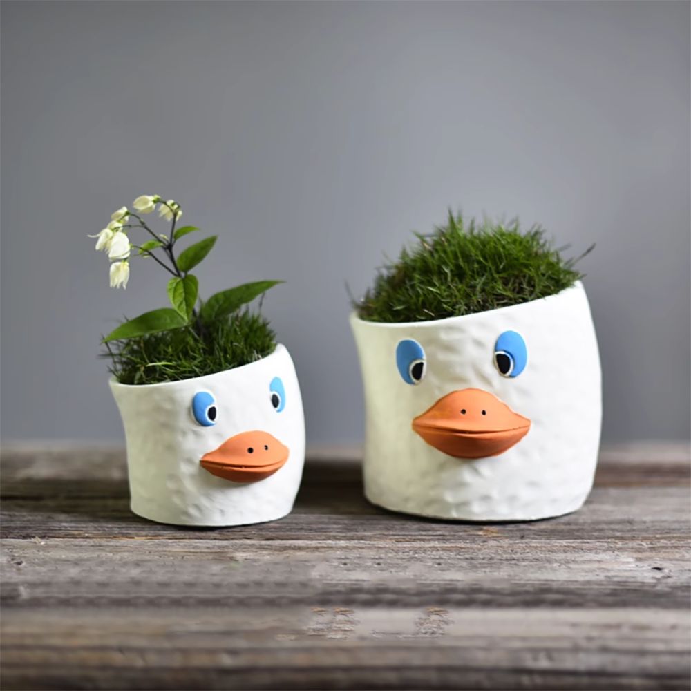 گلدان فانتزی و عروسکی طرح حیوانات