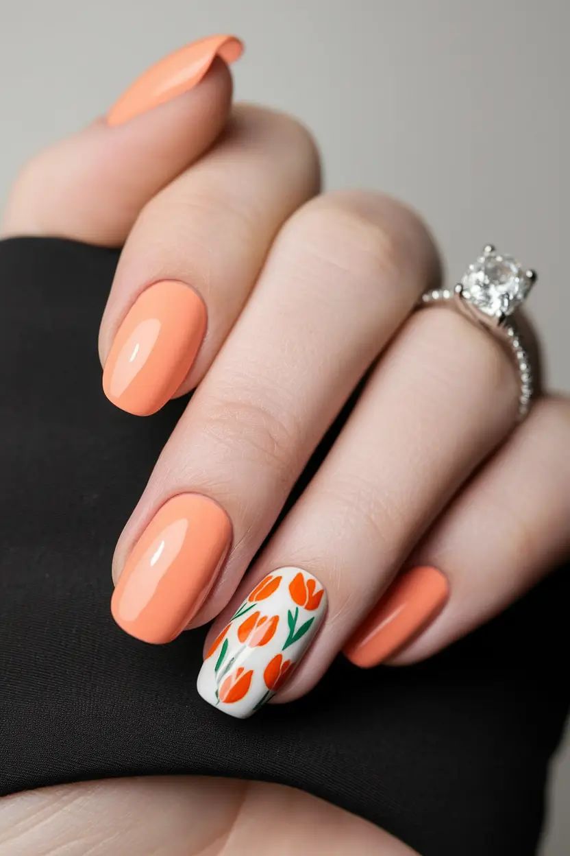 لاک ناخن هلویی