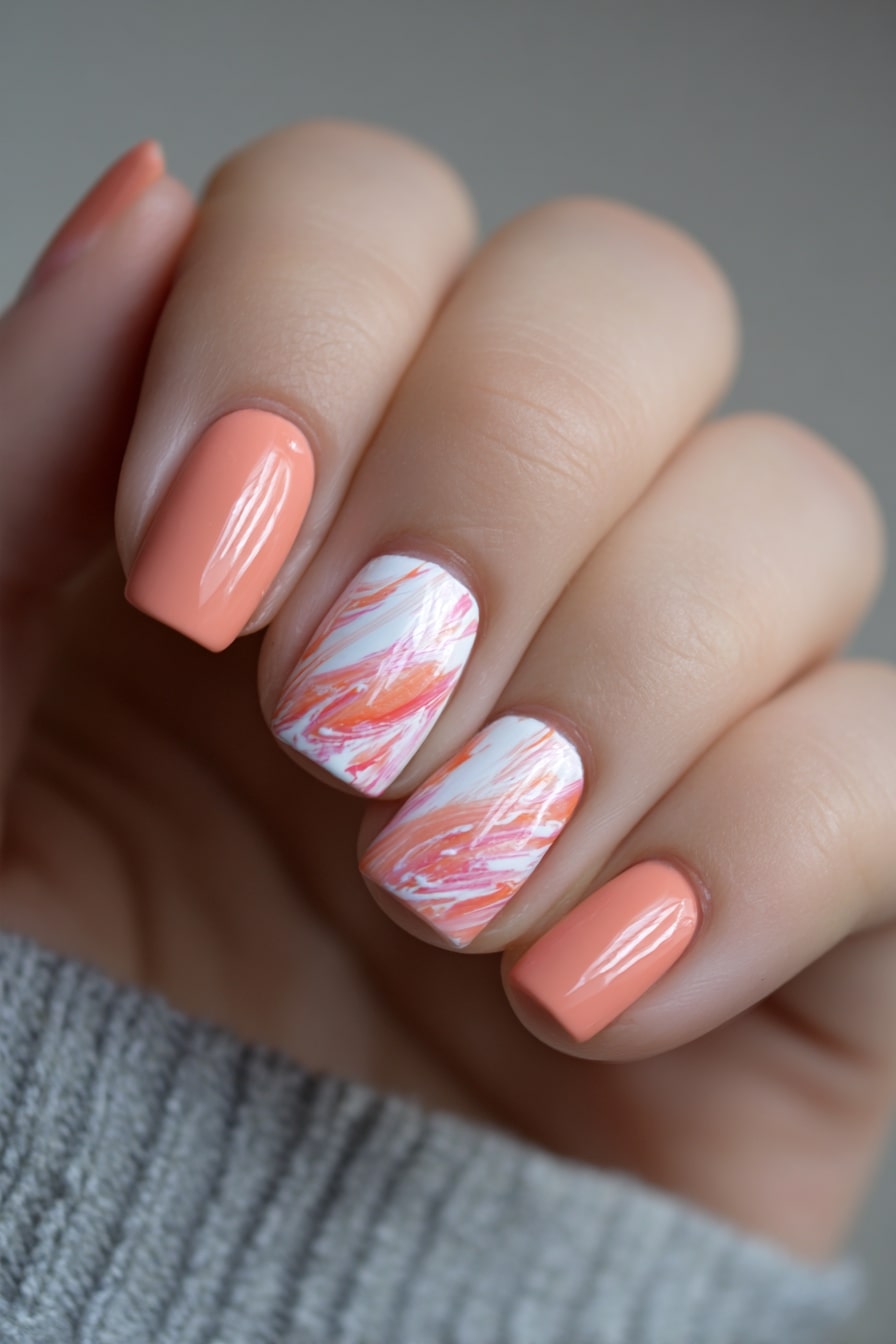 لاک ناخن هلویی