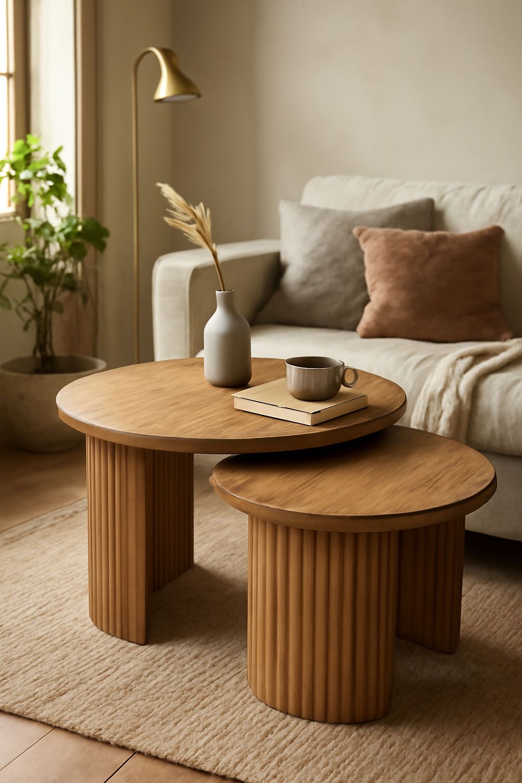 میز جلو مبلی گرد