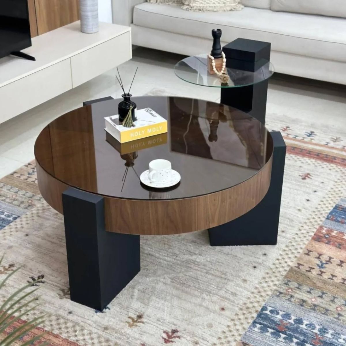 میز جلو مبلی گرد