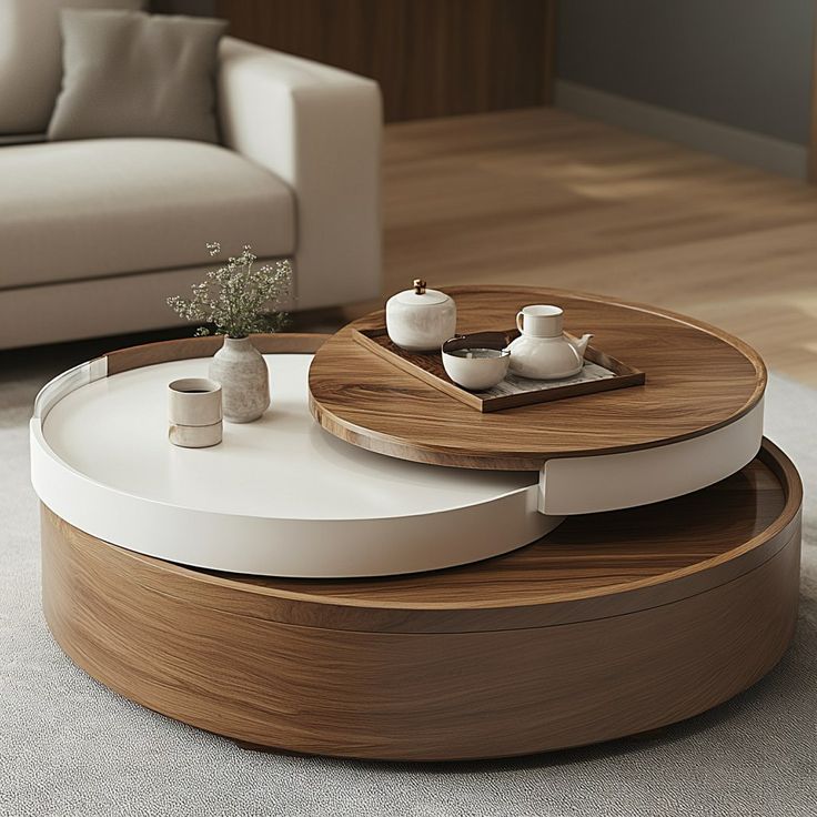 میز جلو مبلی گرد