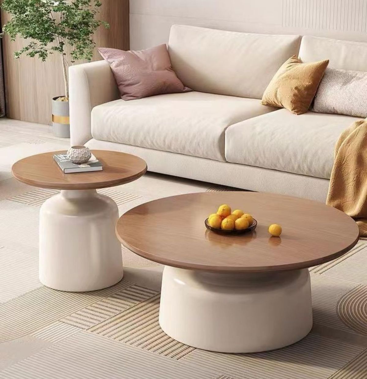 میز جلو مبلی گرد