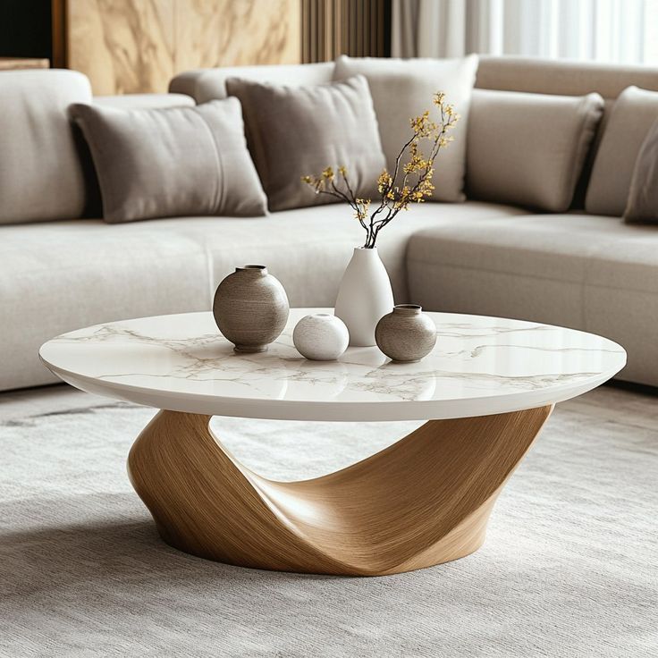 میز جلو مبلی گرد