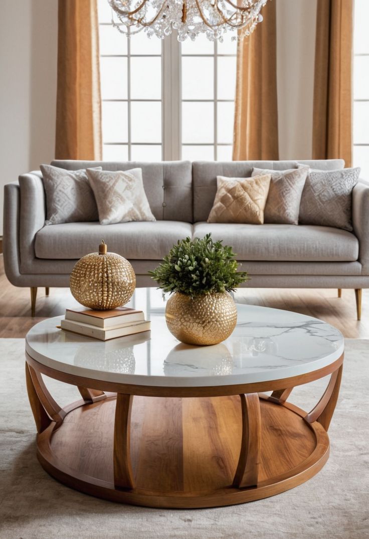 میز جلو مبلی گرد