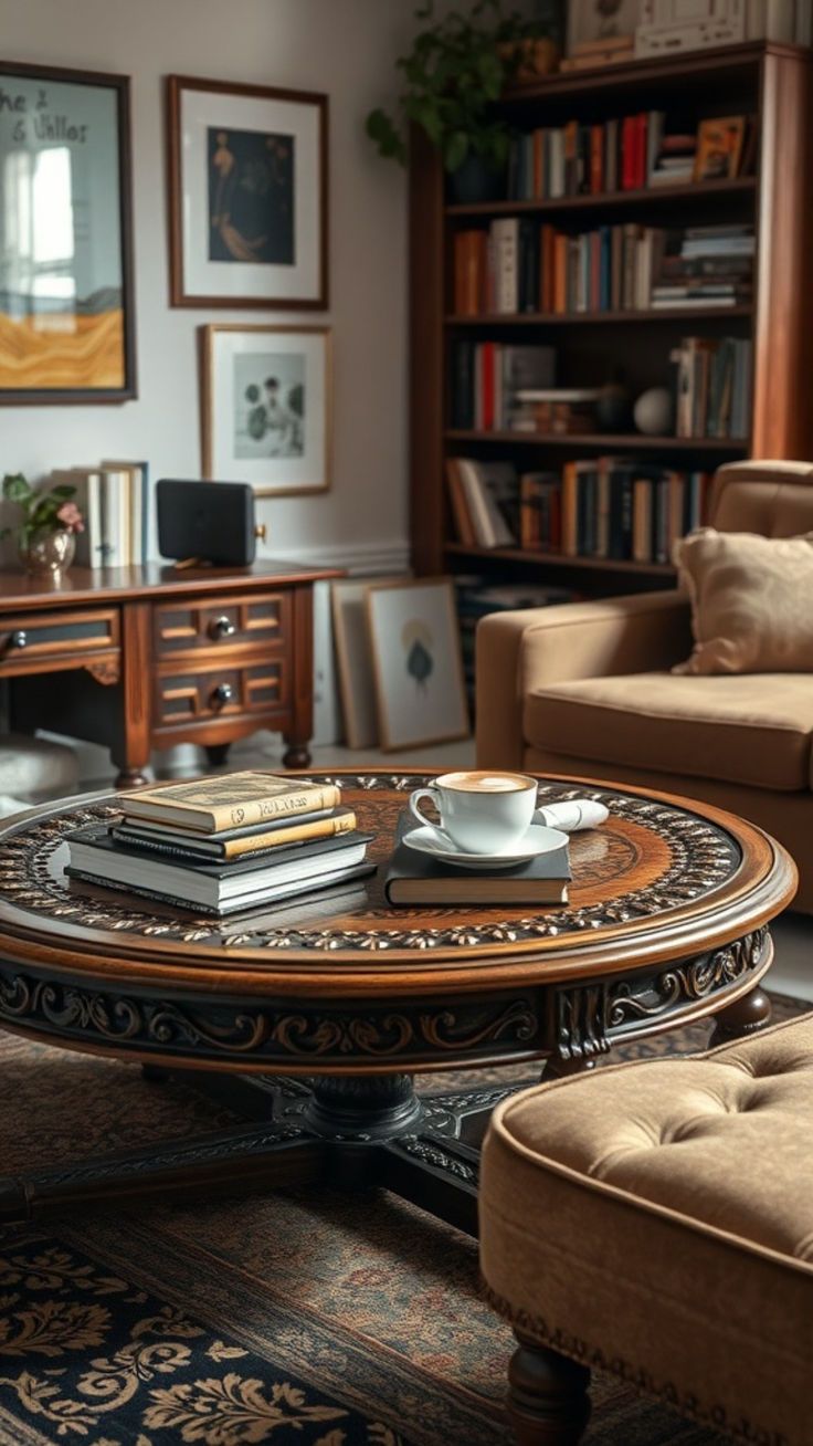 میز جلو مبلی گرد