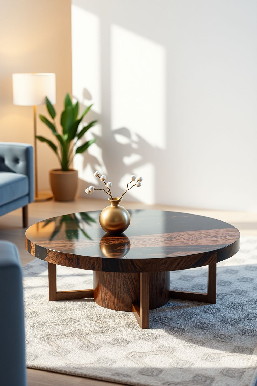 میز جلو مبلی گرد