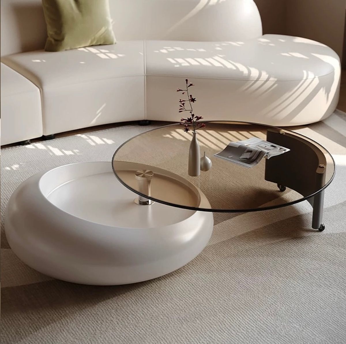 میز جلو مبلی گرد