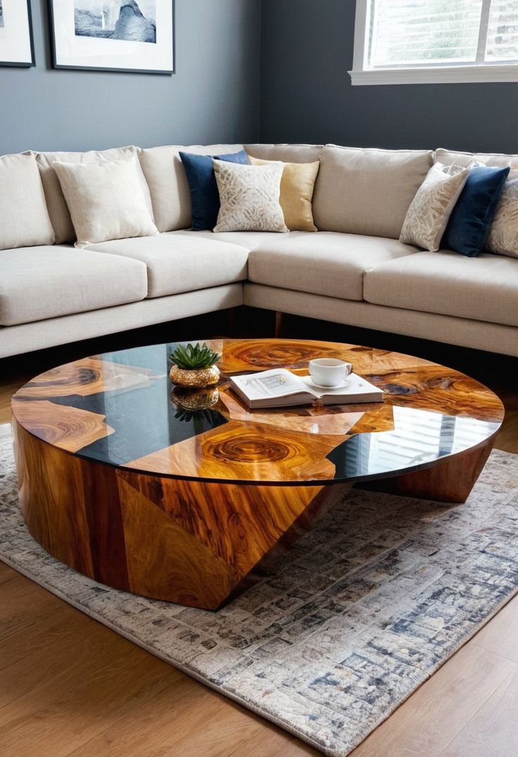 میز جلو مبلی گرد