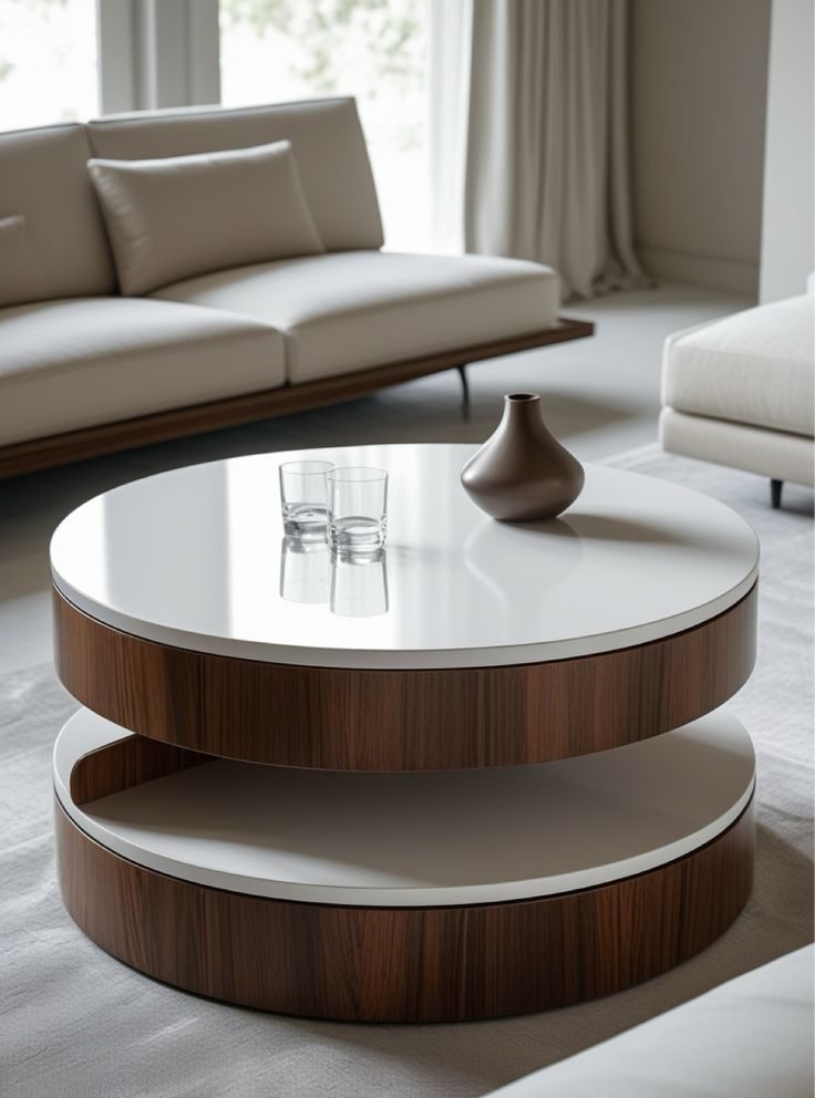 میز جلو مبلی گرد