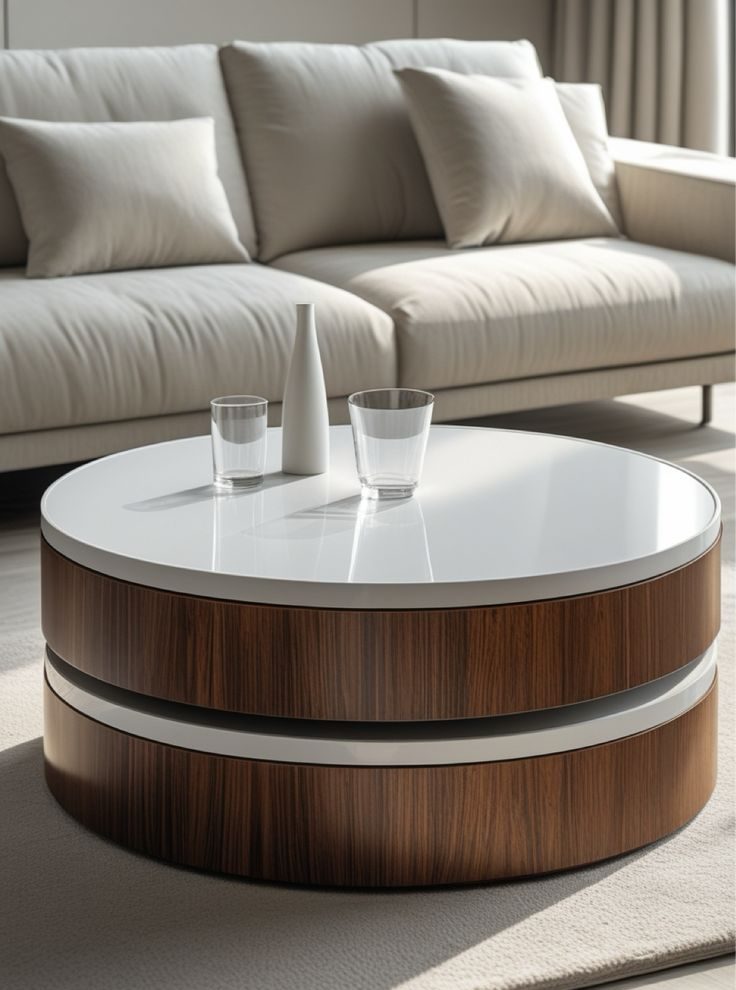 میز جلو مبلی گرد