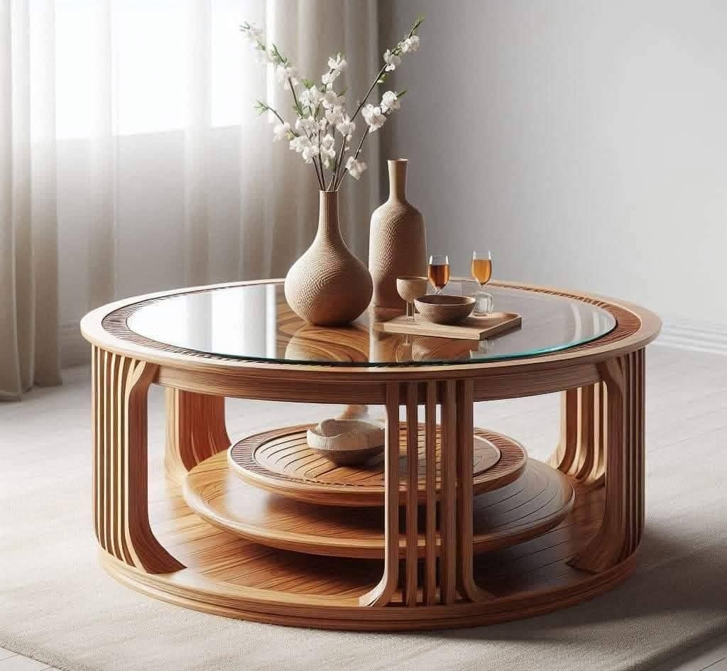 میز جلو مبلی گرد