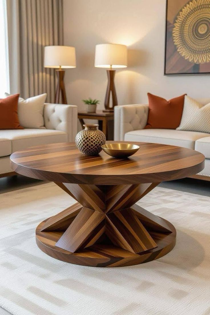 میز جلو مبلی گرد