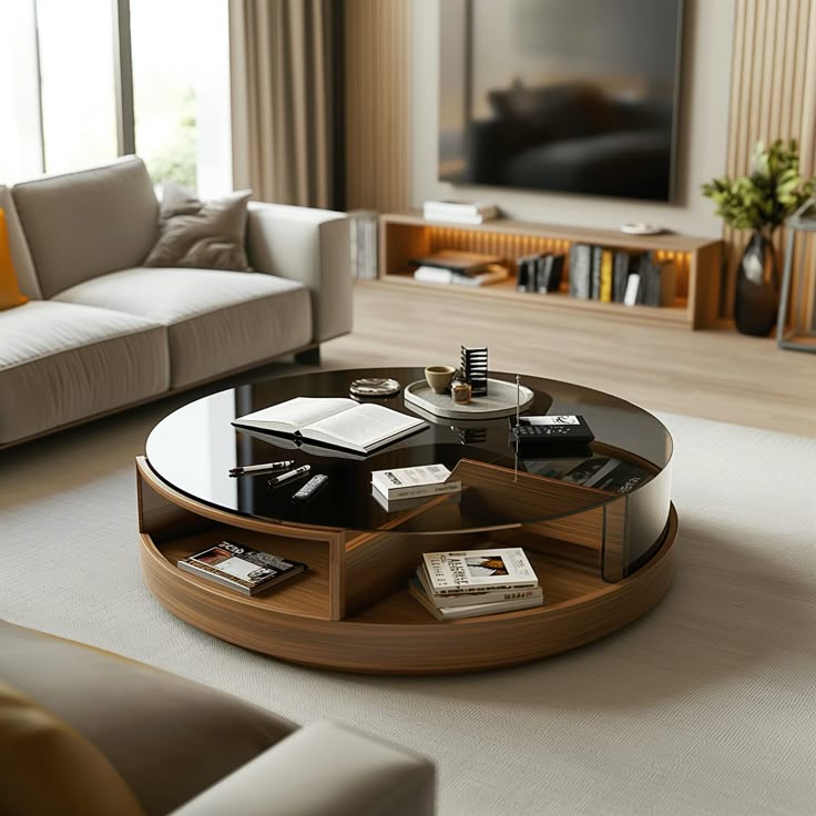 میز جلو مبلی گرد