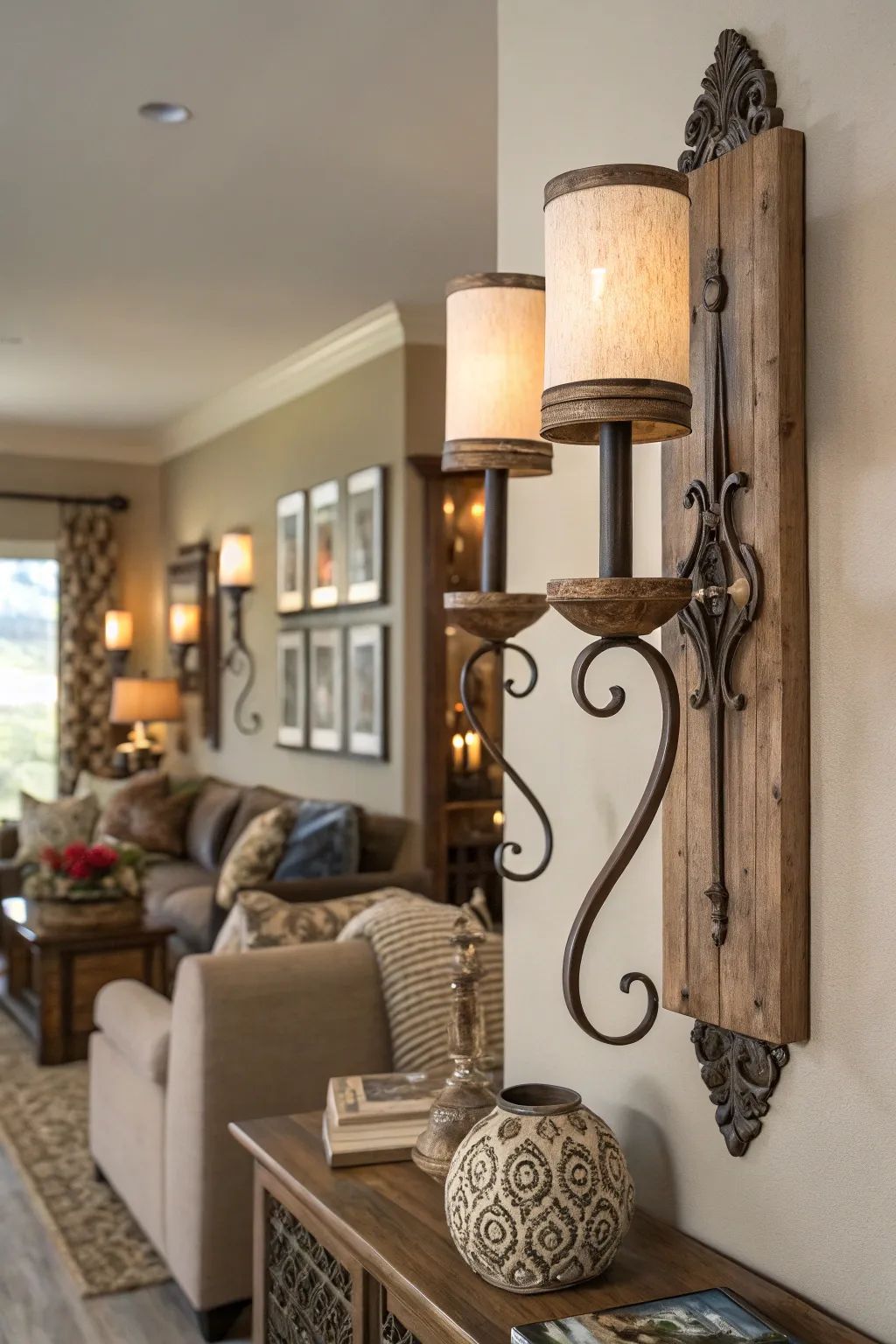 استند دیواری شمع