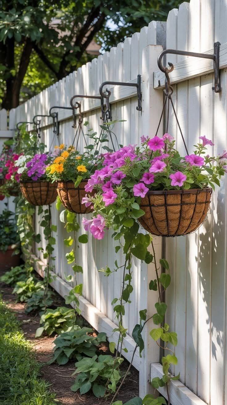  گل کاری جلوی در و تزیین ورودی با گل طبیعی