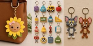 جا کلیدی فانتزی بافتنی