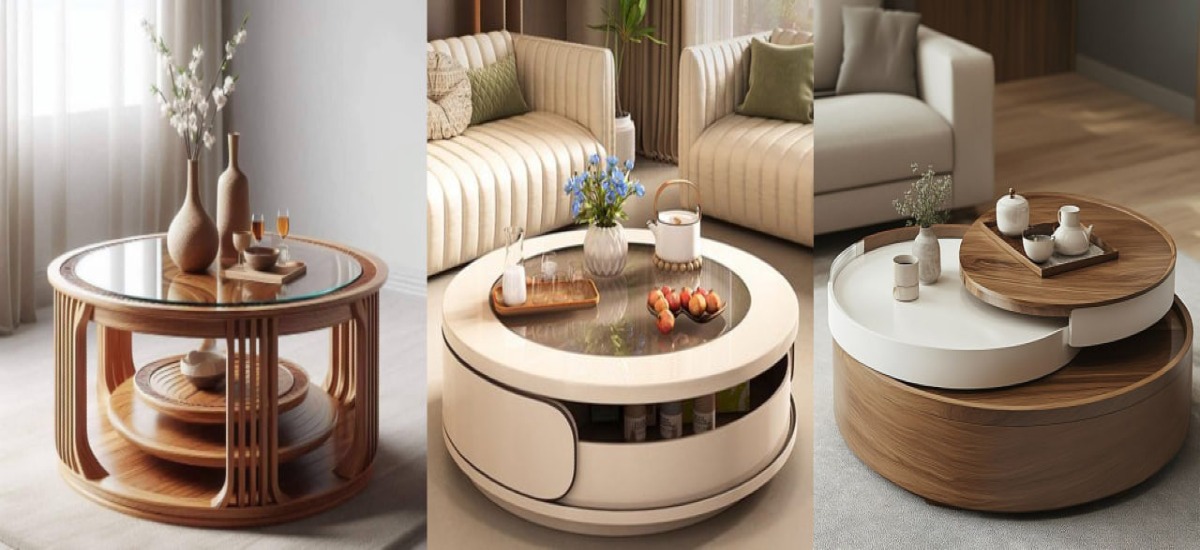 میز جلو مبلی گرد