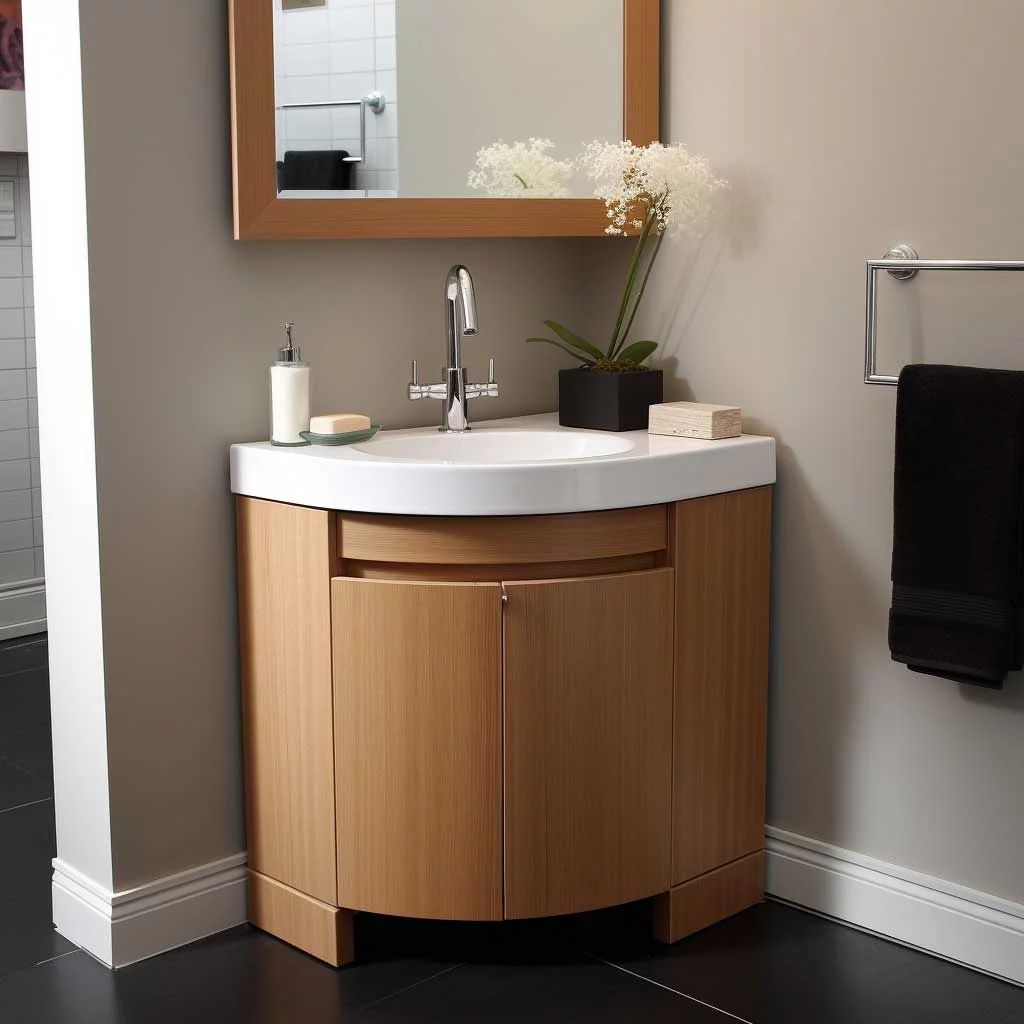 سینک روشویی کنج برای دستشویی های کوچک