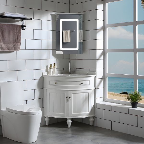 سینک روشویی کنج برای دستشویی های کوچک