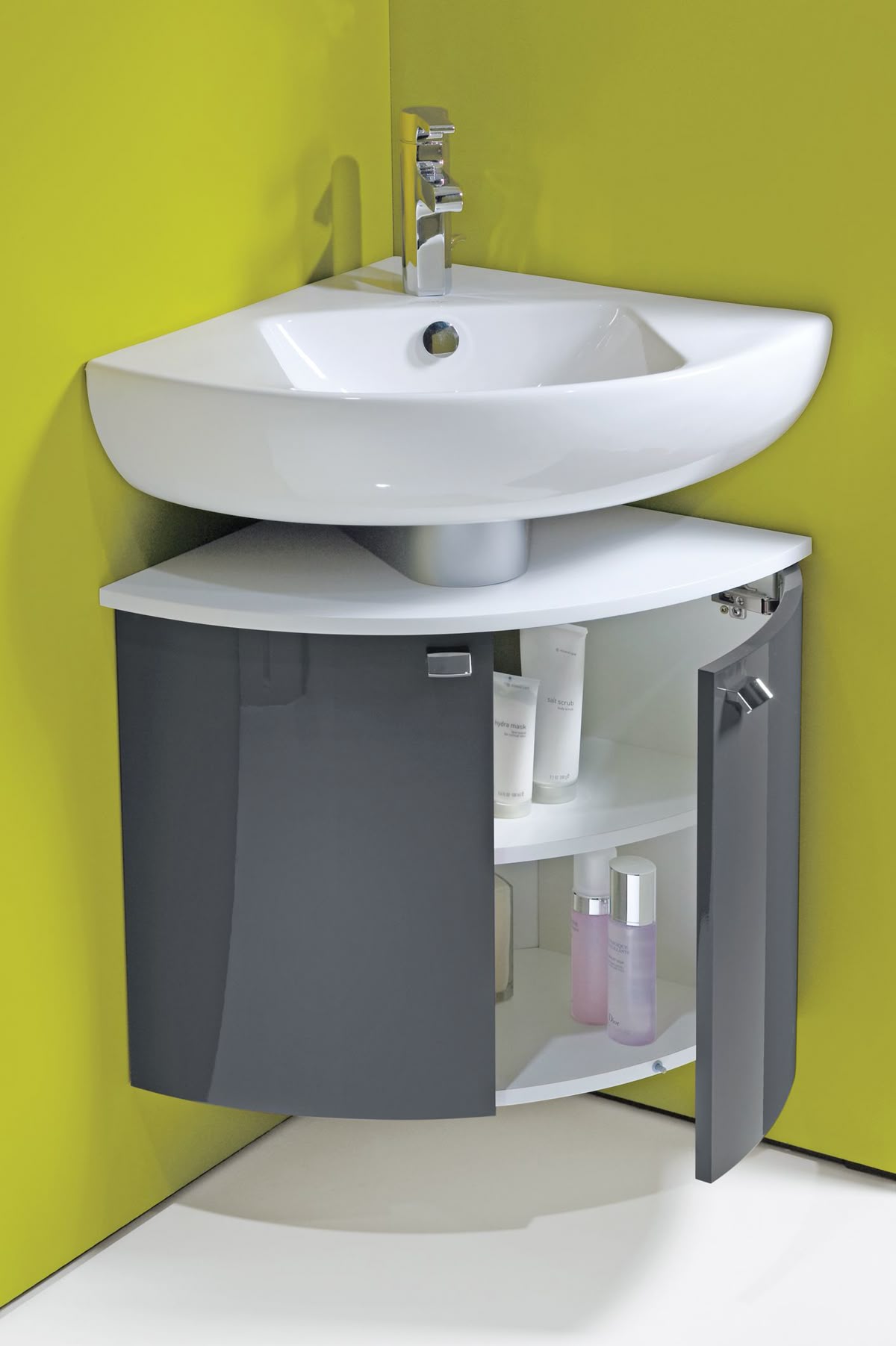 سینک روشویی کنج برای دستشویی های کوچک