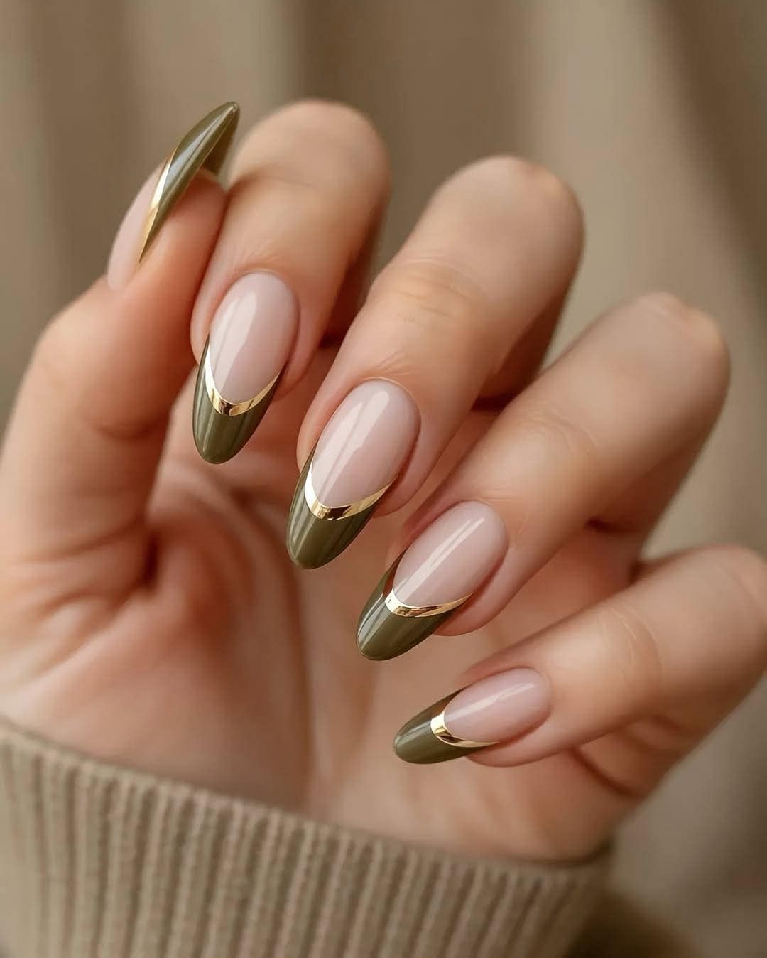 ناخ فرنچ رنگی