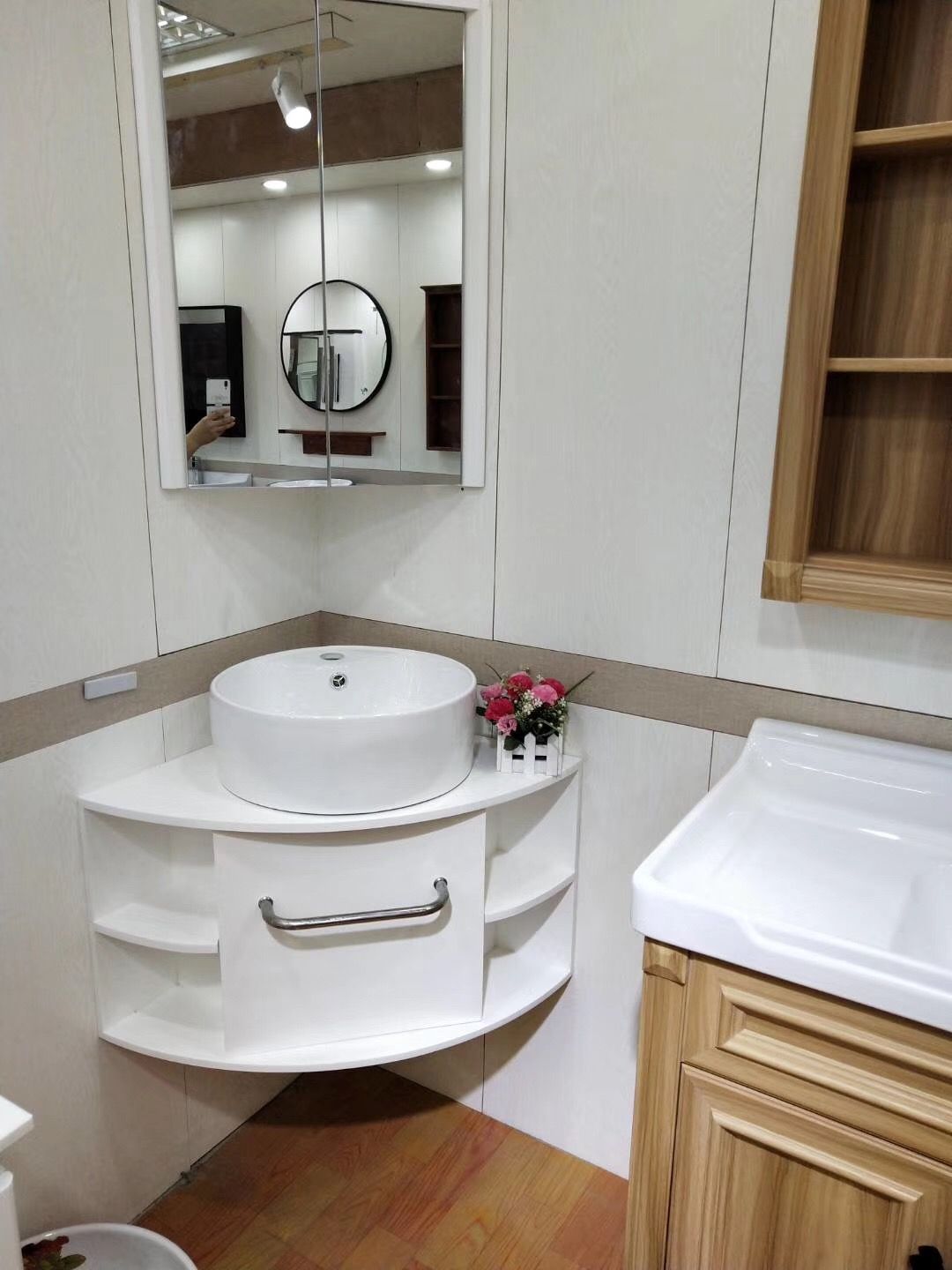 سینک روشویی کنج برای دستشویی های کوچک