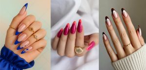 لاک ناخن فرنچ رنگی