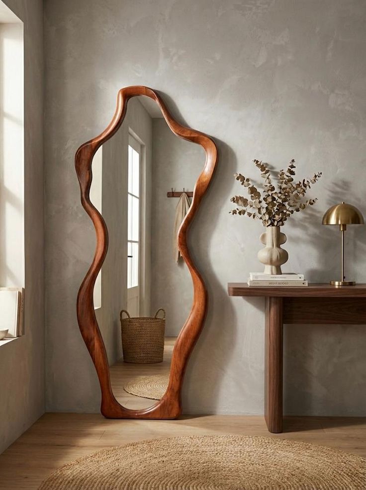 آینه قدی چوبی 