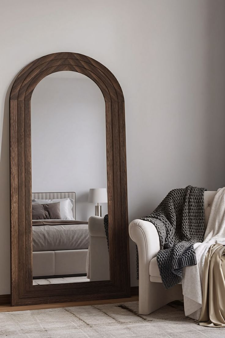 آینه قدی چوبی 