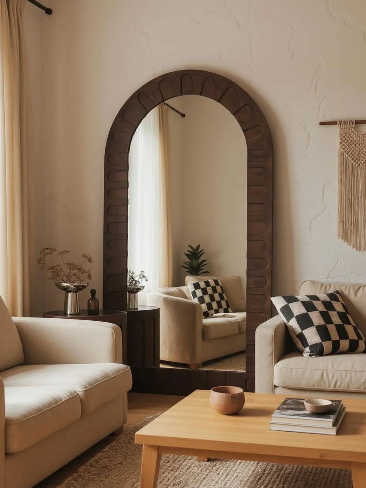 آینه قدی چوبی 