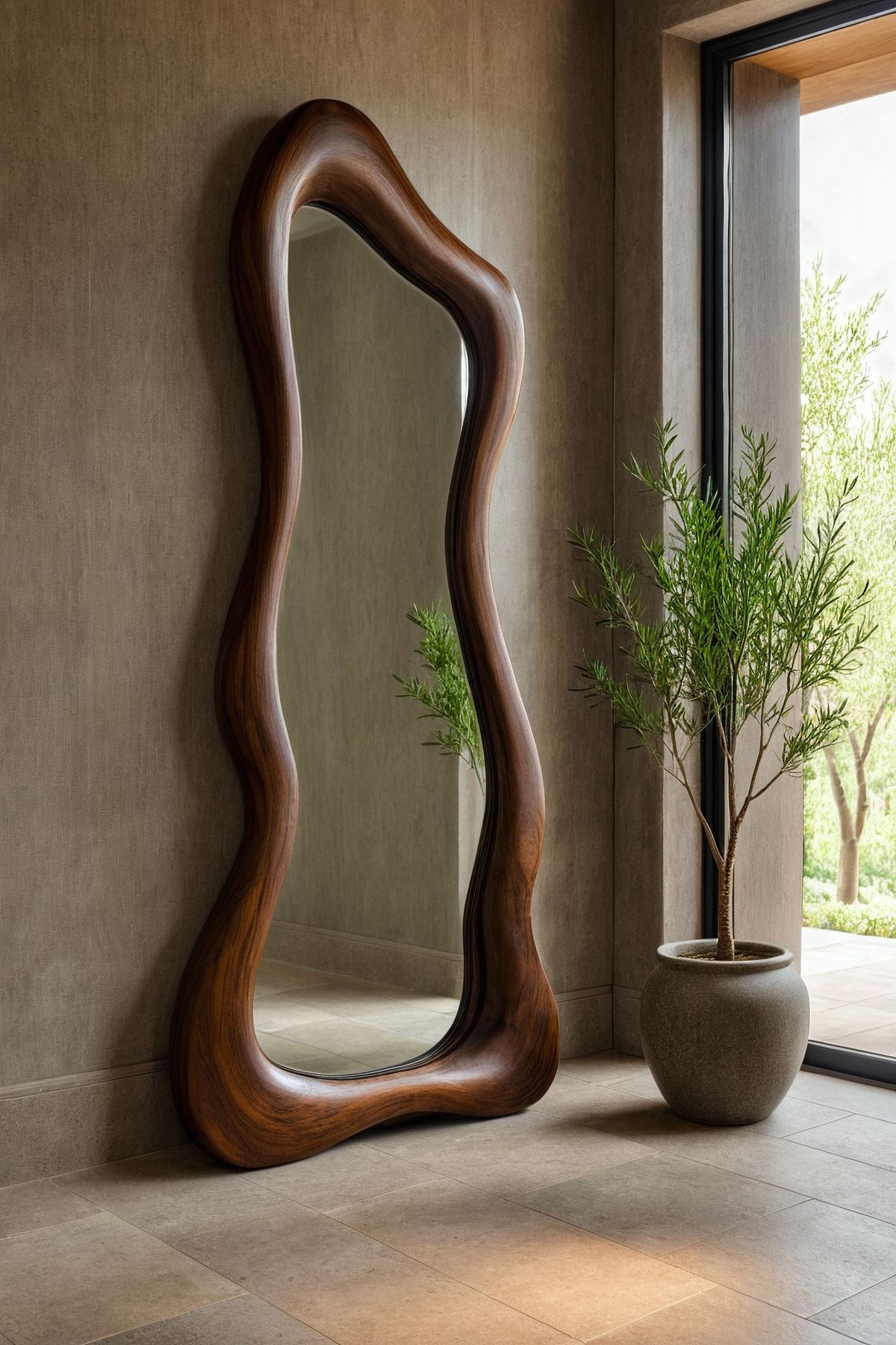 آینه قدی چوبی 