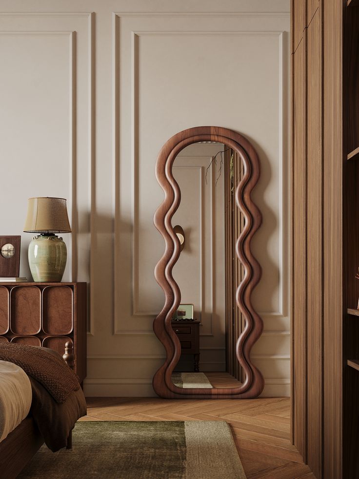 آینه قدی چوبی 