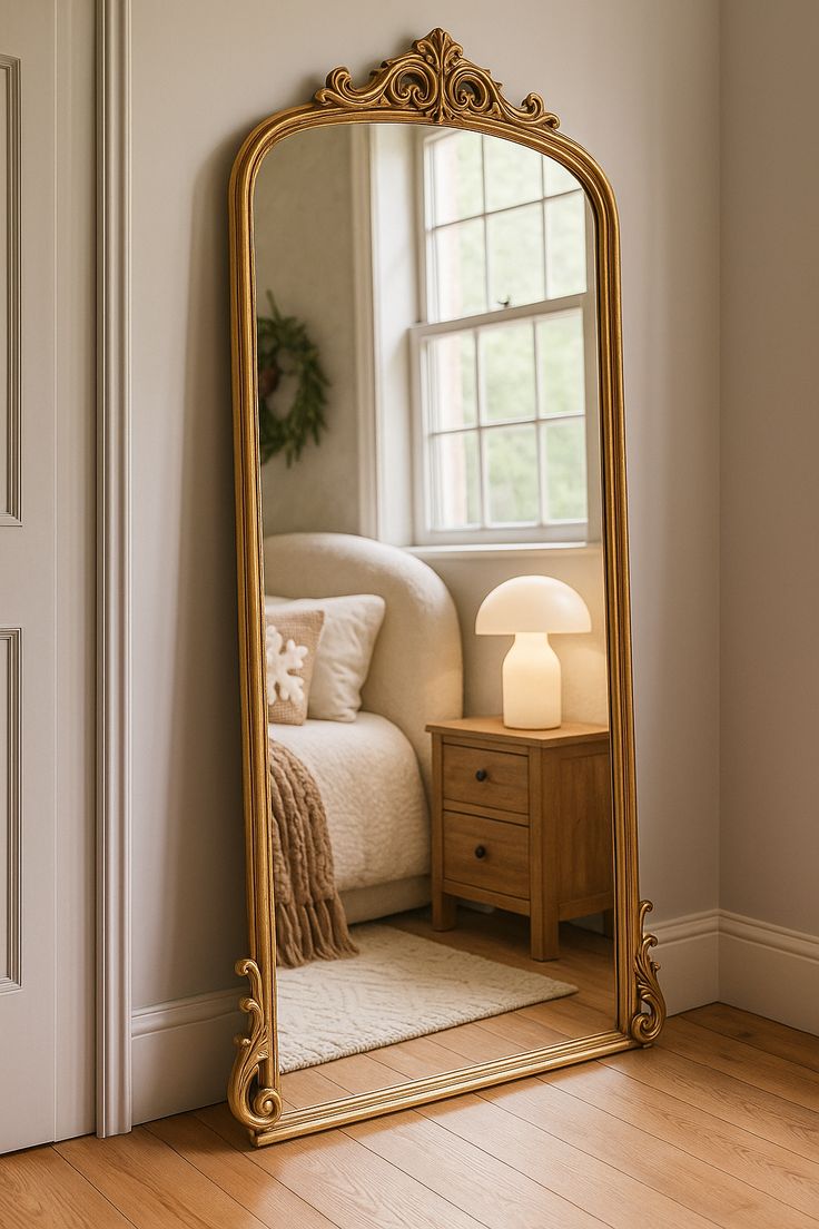 آینه قدی چوبی 