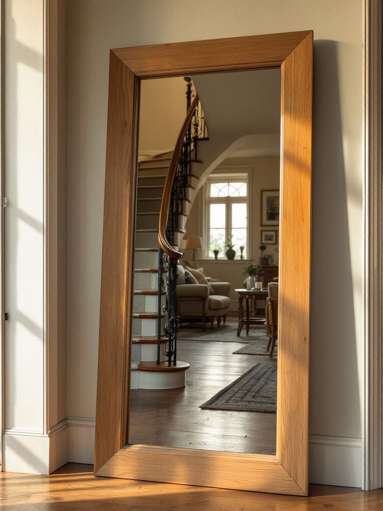 آینه قدی چوبی 