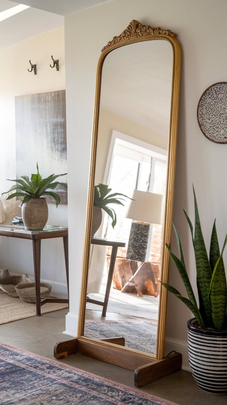 آینه قدی چوبی 