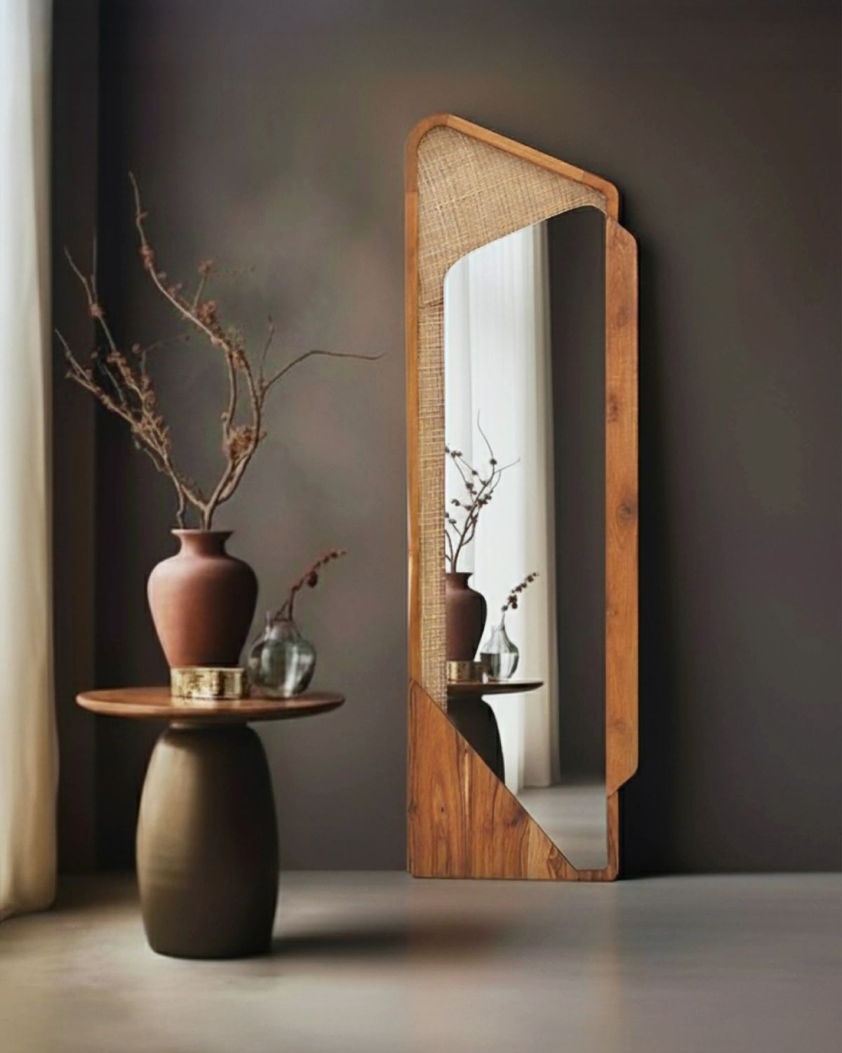 آینه قدی چوبی 