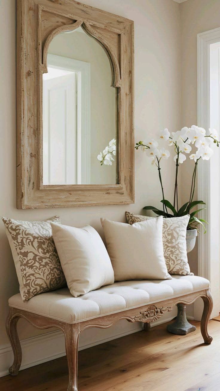 آینه قدی چوبی 