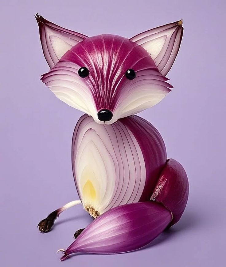 تزیین پیاز کنار غذا