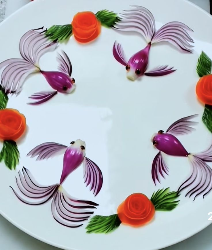 تزیین پیاز کنار غذا