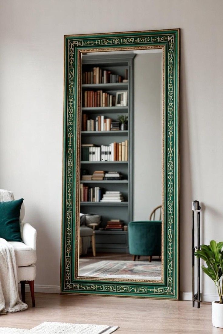 آینه قدی چوبی 