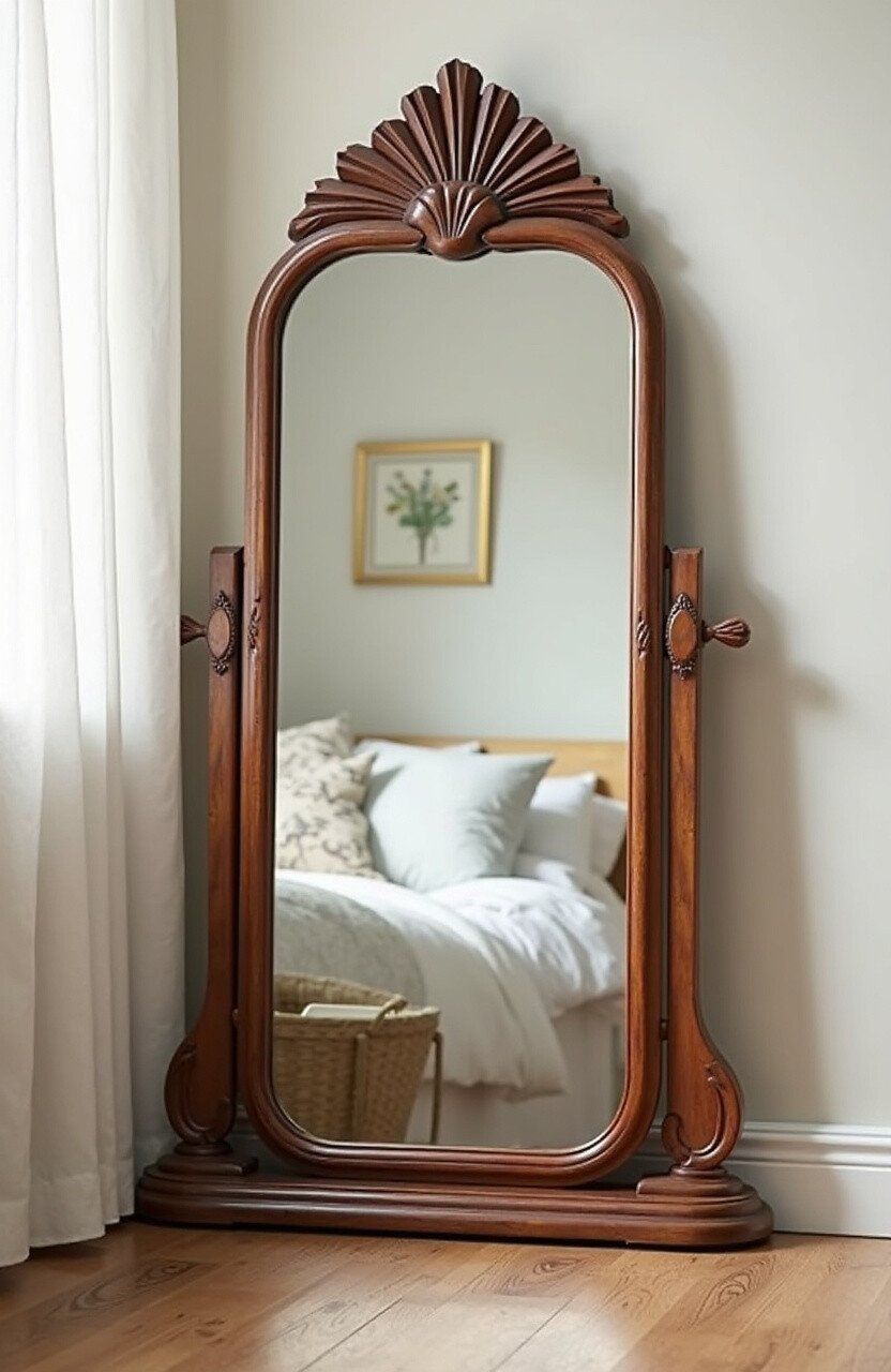 آینه قدی چوبی 