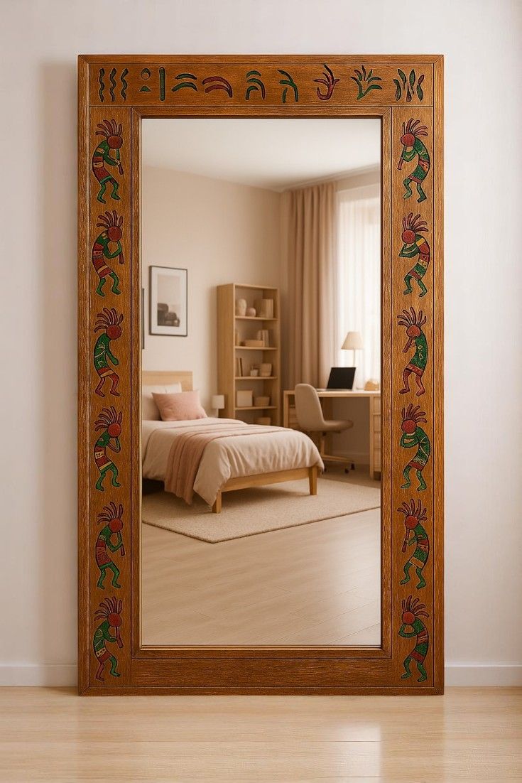 آینه قدی چوبی 