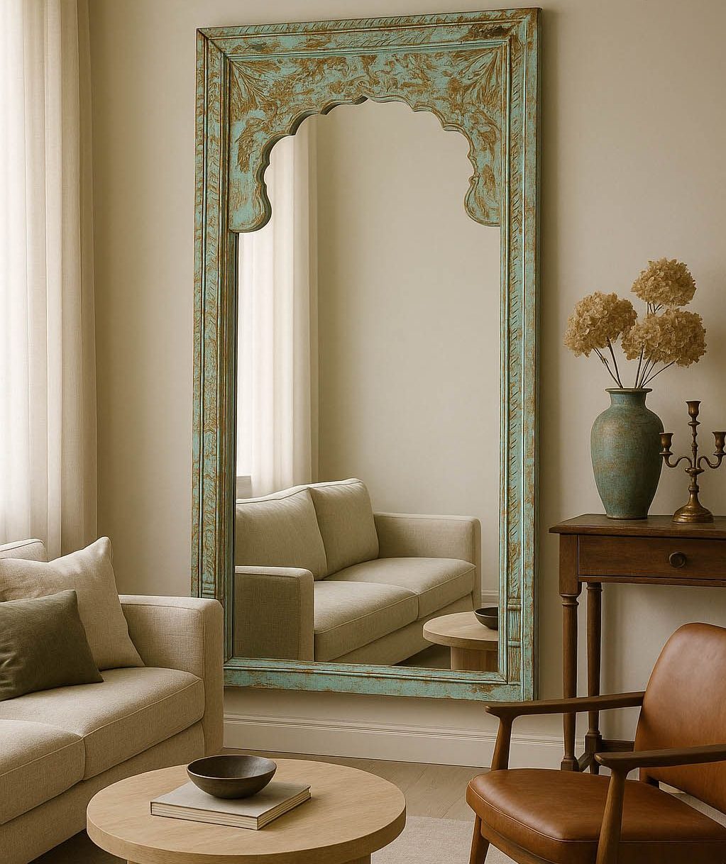 آینه قدی چوبی 