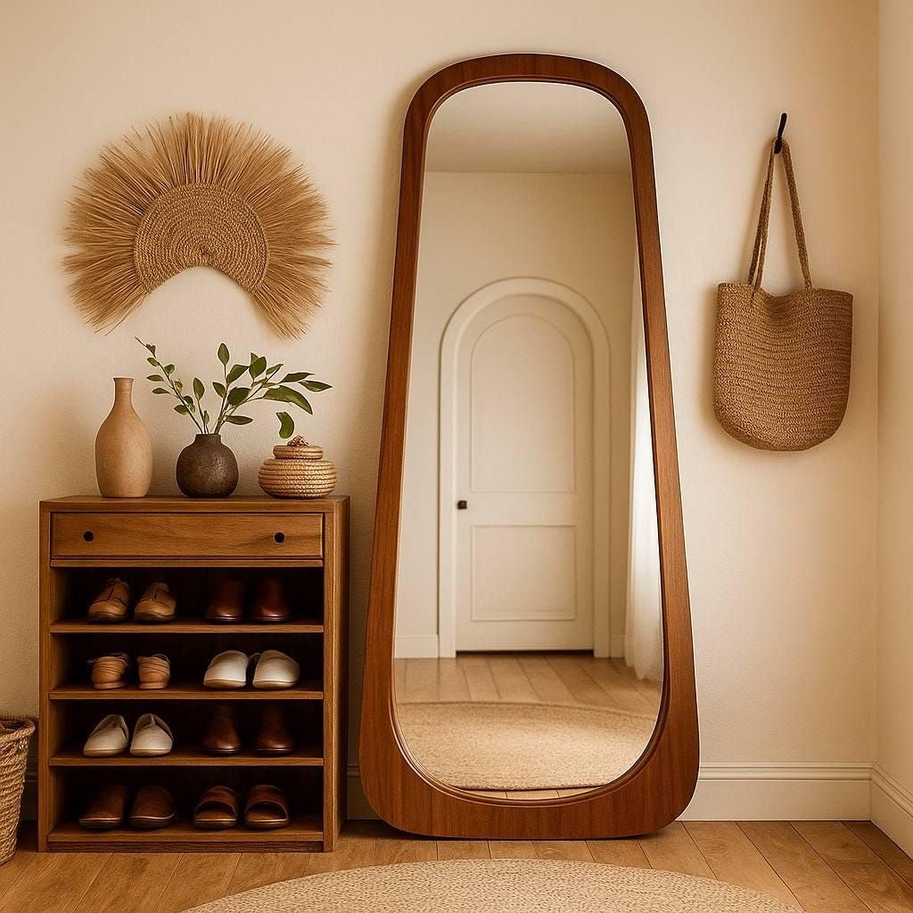 آینه قدی چوبی 