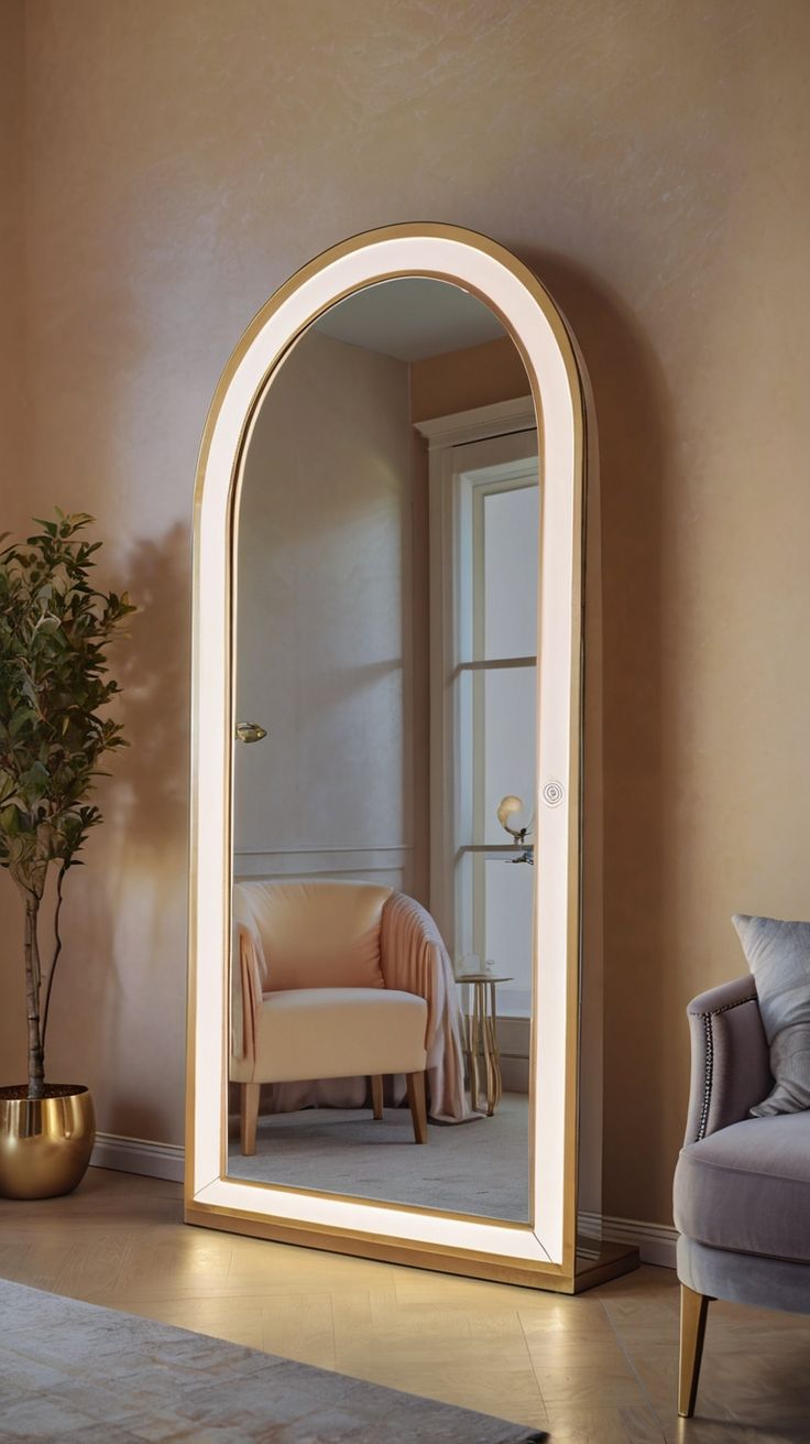 آینه قدی چوبی 