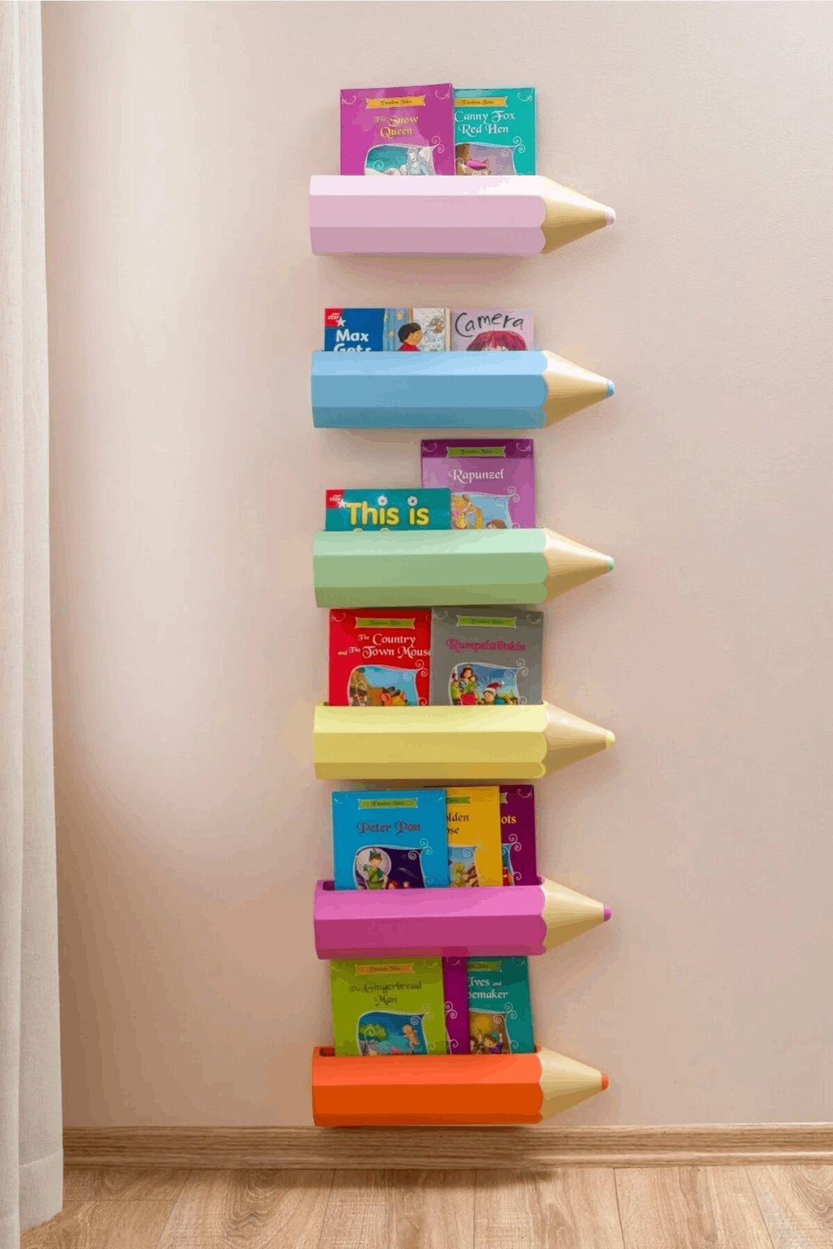 کتابخانه دیواری اتاق کودک