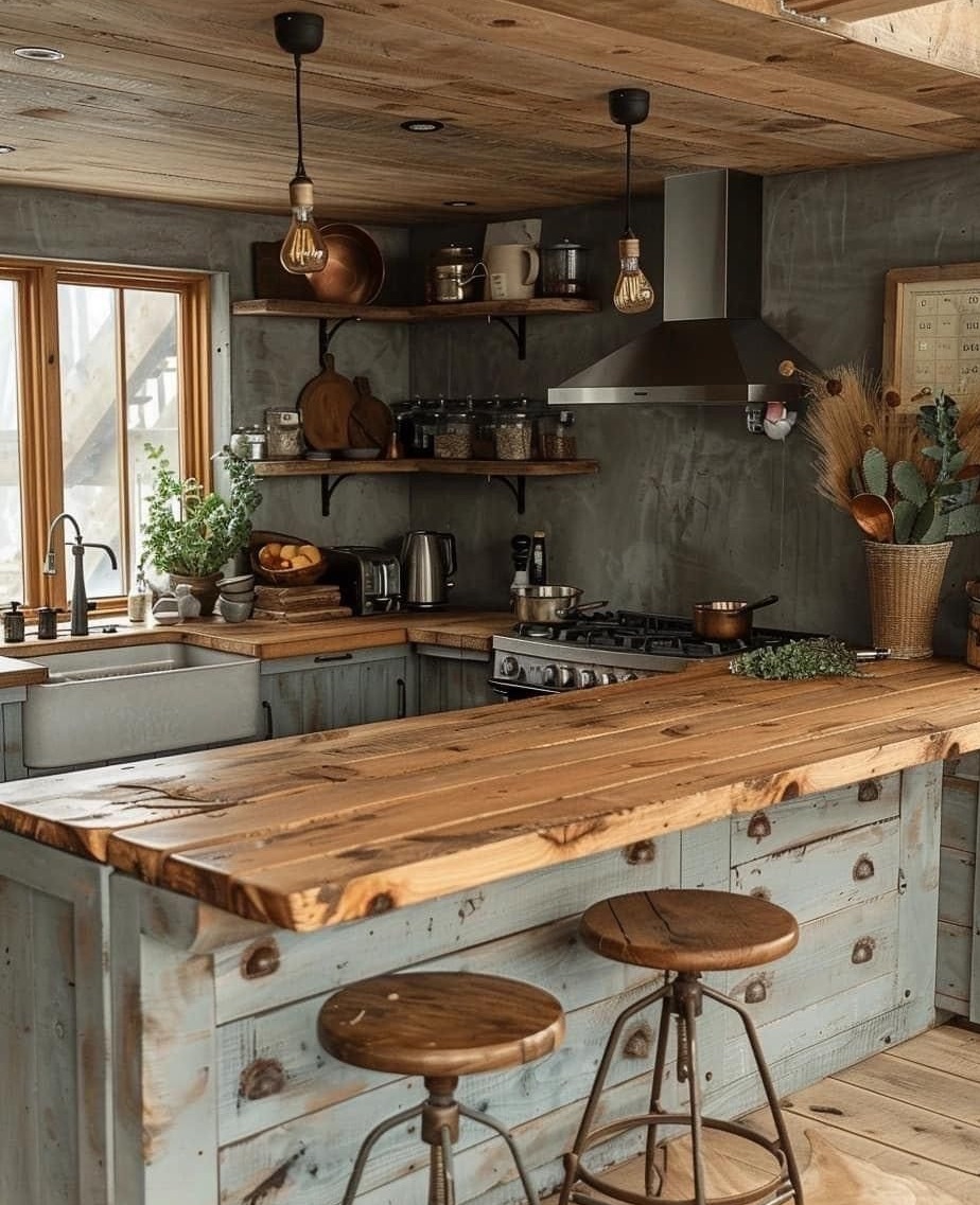 آشپزخانه روستیک