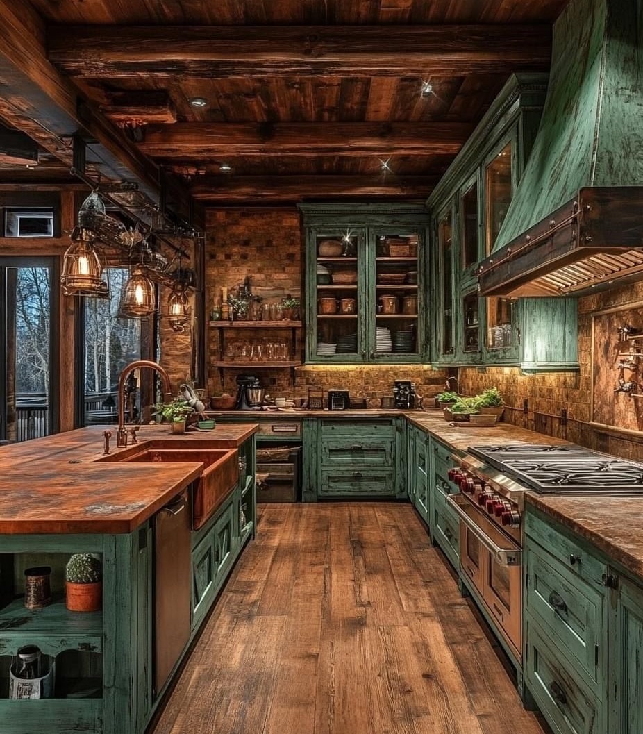 آشپزخانه روستیک