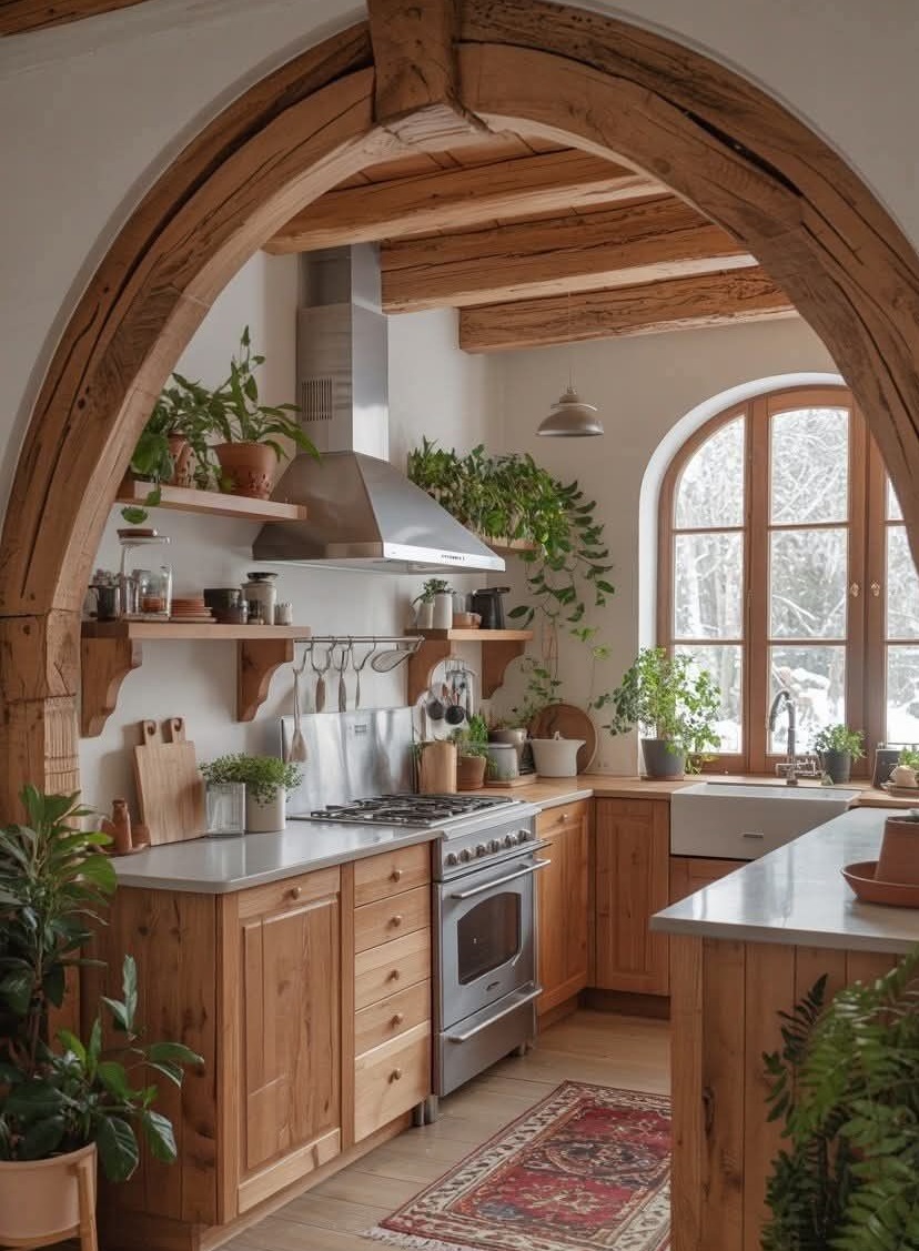 آشپزخانه روستیک